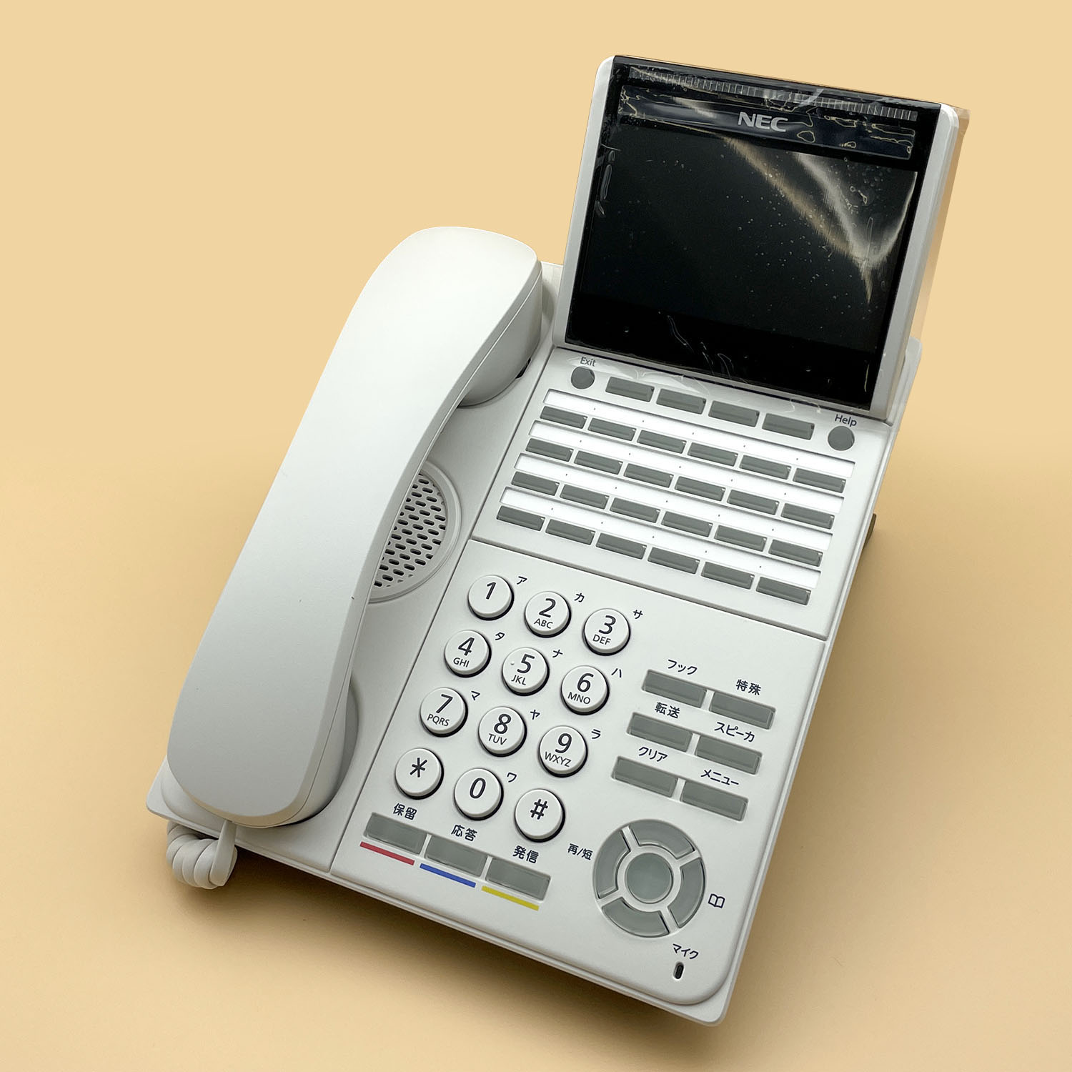 NEC　ITK-24CG-2D(WH)　DT900　24ボタンIP電話機　ライセンス付
