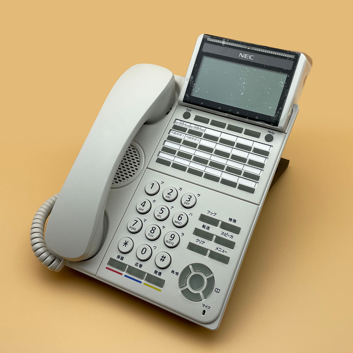 NEC　DTK-24D-1D(WH)　24ボタン標準電話機　DT500